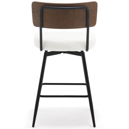Tabourets de bar/compteur pivotants à revêtement en simili cuir - Lot de 2/3/4