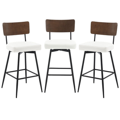 Tabourets de bar/compteur pivotants à revêtement en simili cuir - Lot de 2/3/4