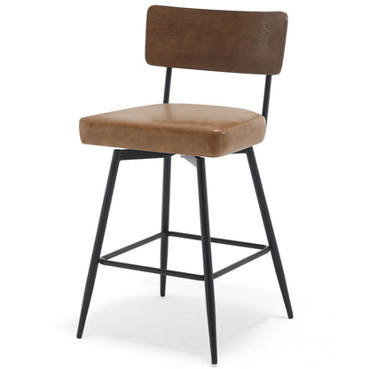 Tabourets de bar/compteur pivotants à revêtement en simili cuir - Lot de 2/3/4