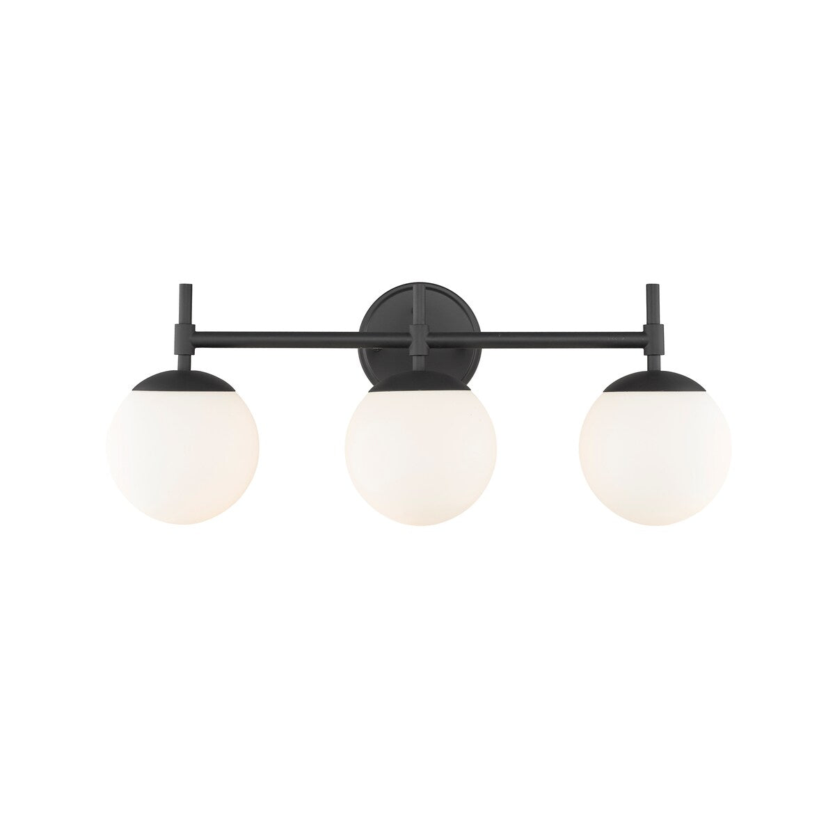 929 Lighting Lustre de salle de bain à 3 lumières, disponible en plusieurs finitions avec abat-jours en verre opale.
