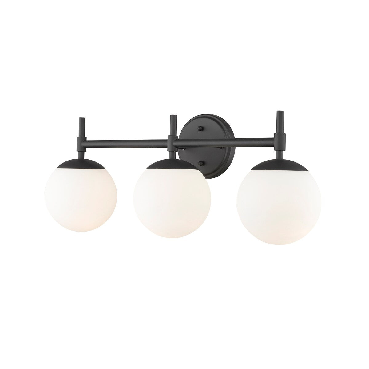 929 Lighting Lustre de salle de bain à 3 lumières, disponible en plusieurs finitions avec abat-jours en verre opale.