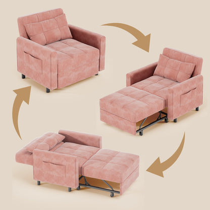 Canapé-lit convertible 3-en-1, canapé-lit escamotable, lit de salon pliable et transformable