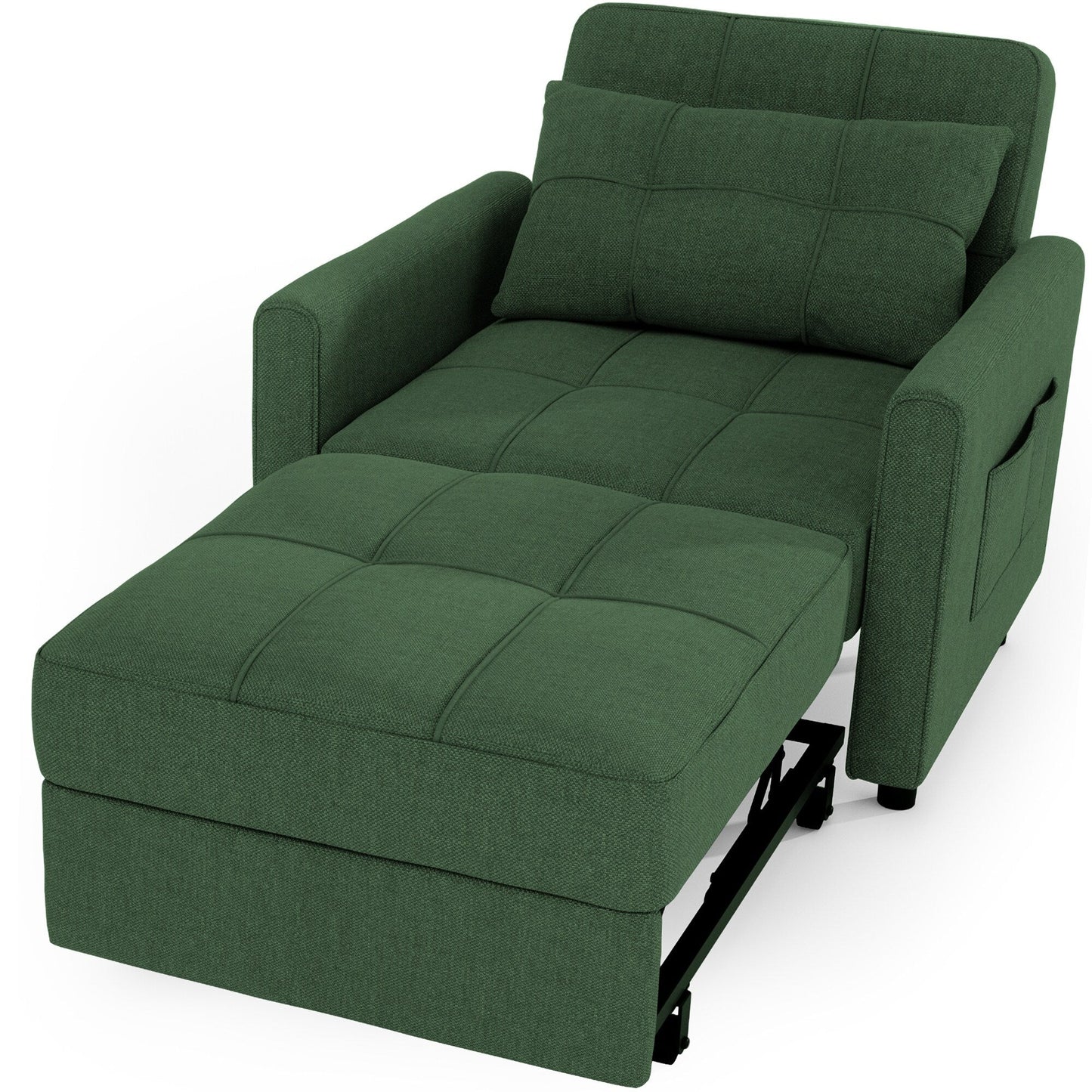 Canapé-lit convertible 3-en-1, canapé-lit escamotable, lit de salon pliable et transformable