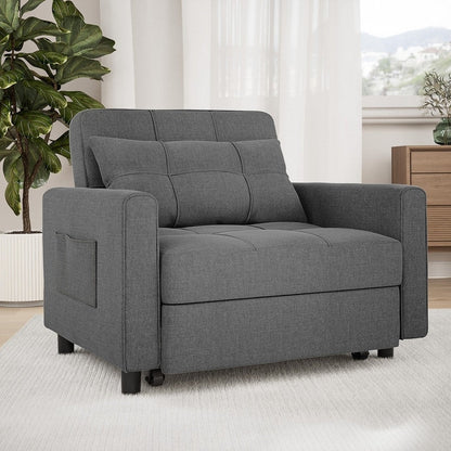 Canapé-lit convertible 3-en-1, canapé-lit escamotable, lit de salon pliable et transformable