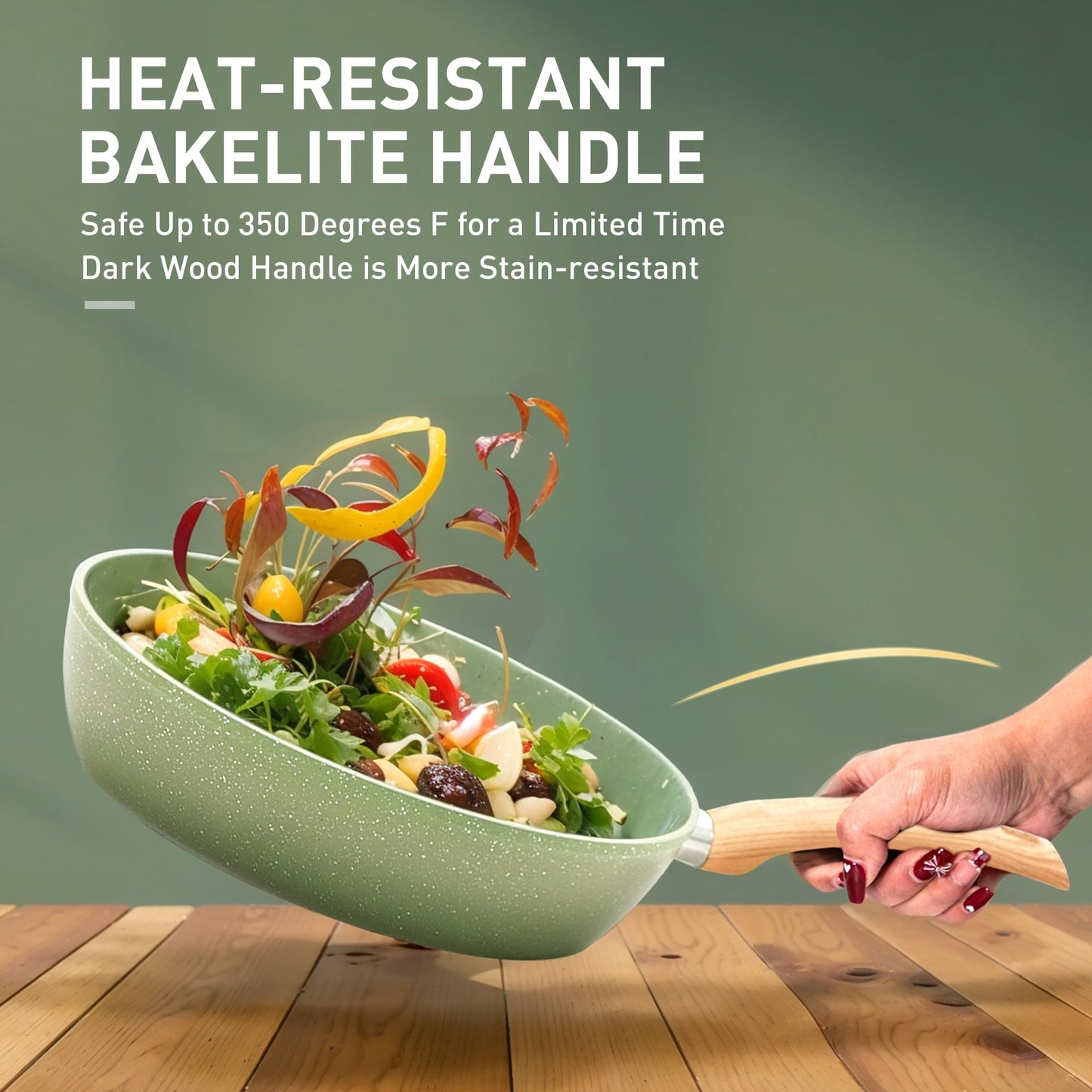 Ensemble de 30 pièces pour cuisine, comprenant des casseroles et poêles en granit, antiadhésives.