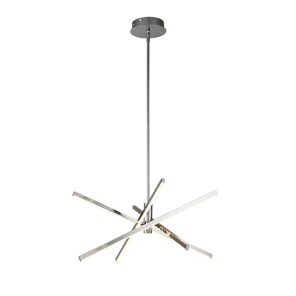 Luminaire suspendu linéaire en forme d'étoile de style moderne, en aluminium noir/or, avec LED, pour salon/salle à manger/cuisine.