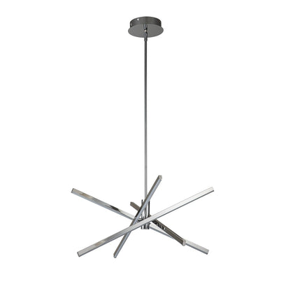 Luminaire suspendu linéaire en forme d'étoile de style moderne, en aluminium noir/or, avec LED, pour salon/salle à manger/cuisine.