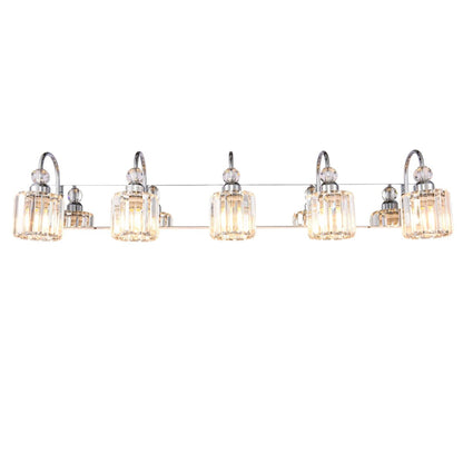 Chrome/ Noir/ Or Moderne Au-dessus du miroir Cristal Salle de bain Luminaires muraux pour salle de bain Lumières de vanité