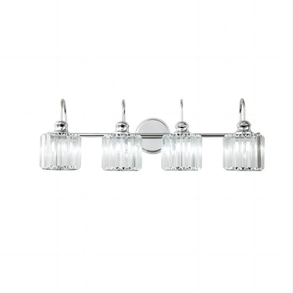 Chrome/ Noir/ Or Moderne Au-dessus du miroir Cristal Salle de bain Luminaires muraux pour salle de bain Lumières de vanité