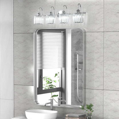 Chrome/ Noir/ Or Moderne Au-dessus du miroir Cristal Salle de bain Luminaires muraux pour salle de bain Lumières de vanité