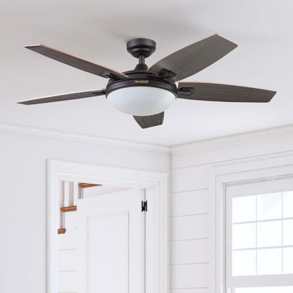 Ventilateur de plafond Honeywell Carmel 48 pouces avec éclairage intégré et télécommande