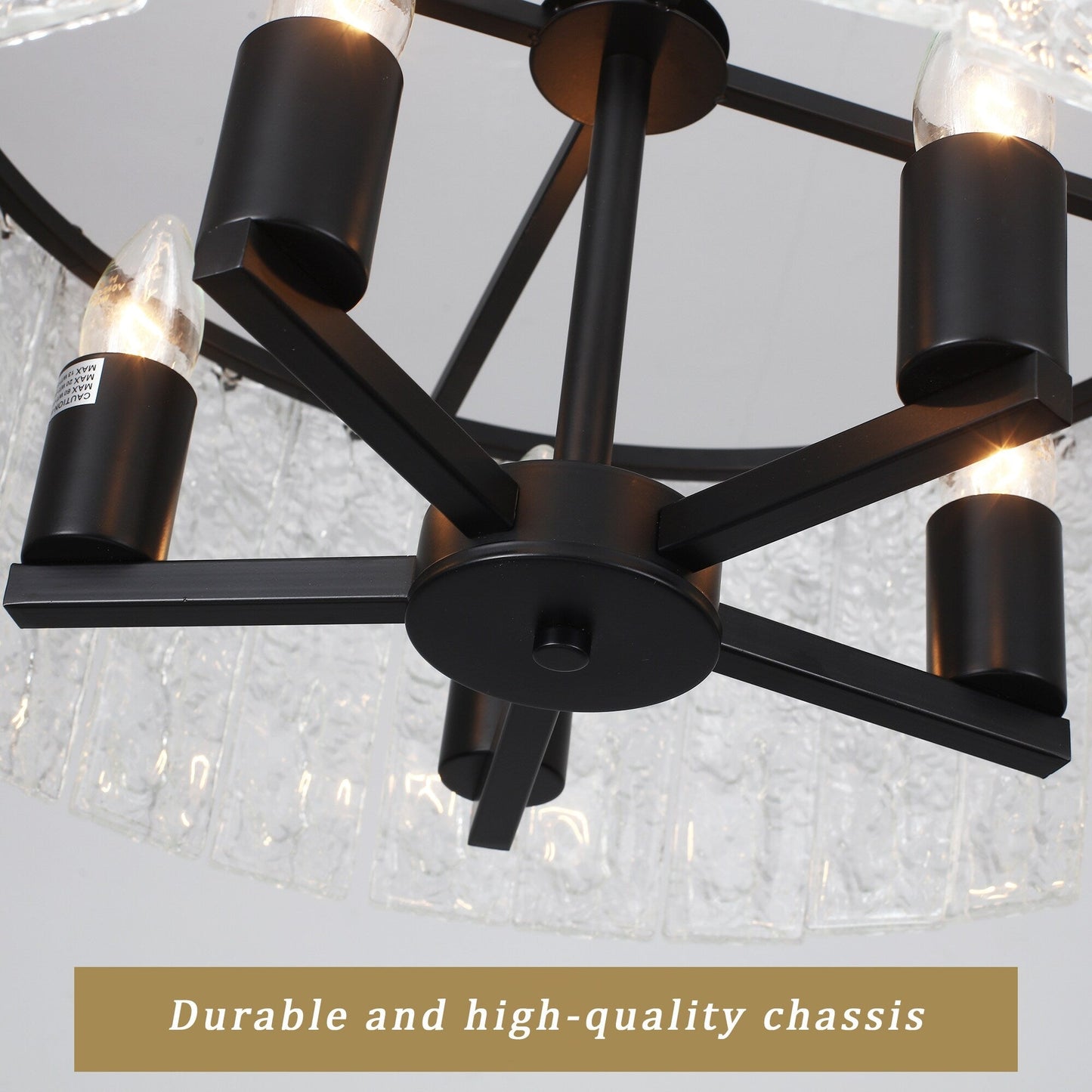 Luminaire suspendu moderne à 5 lumières en forme de tambour rond, luminaire semi-encastré classique, luminaire suspendu pour îlot de cuisine et salle à manger