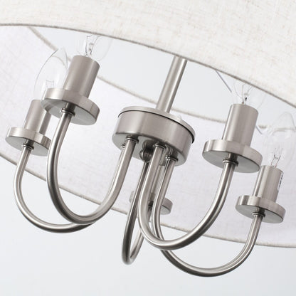 Suspension moderne à 5 lumières, à fixer au plafond, pour salle à manger, chambre à coucher, salon - N/A