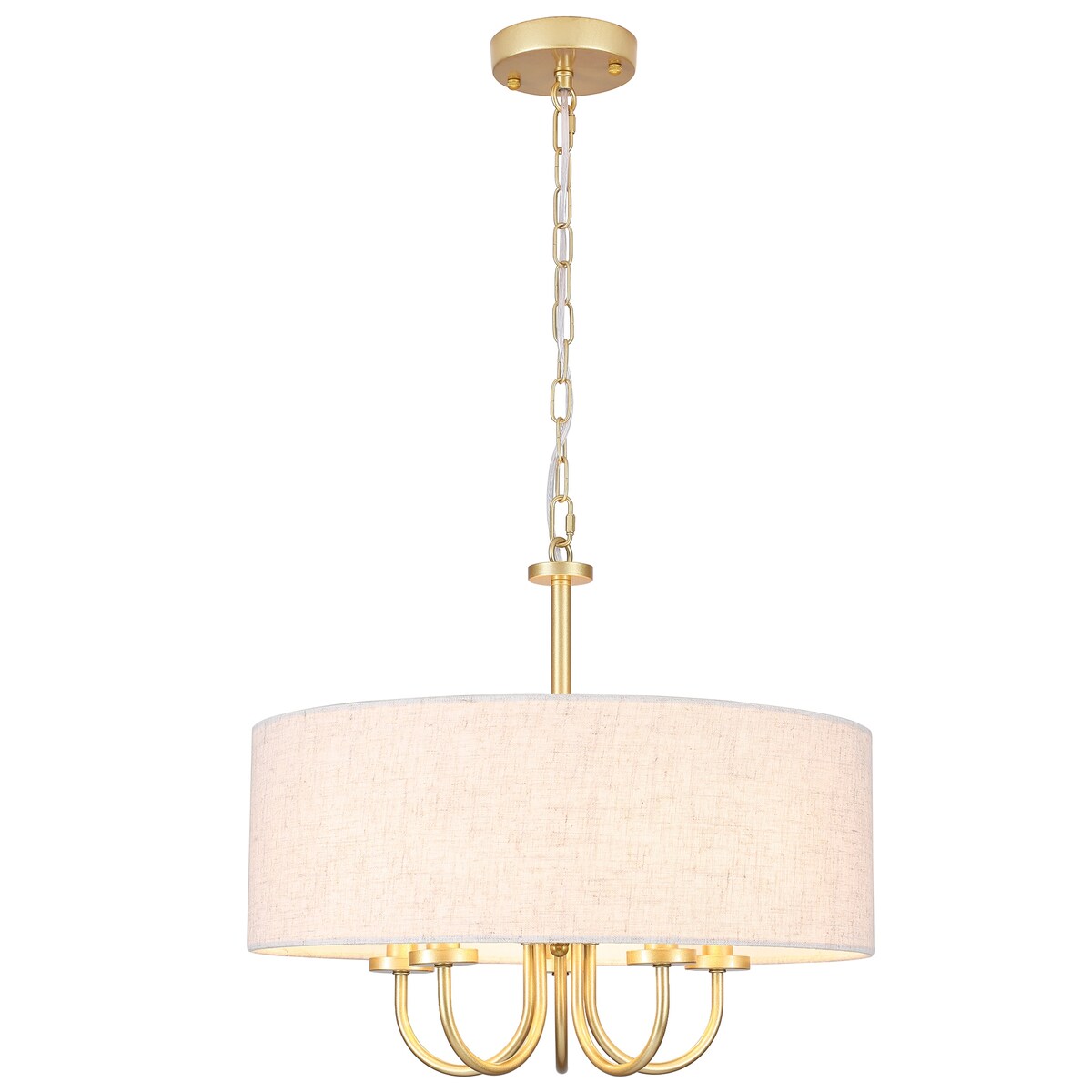 Suspension moderne à 5 lumières, à fixer au plafond, pour salle à manger, chambre à coucher, salon - N/A