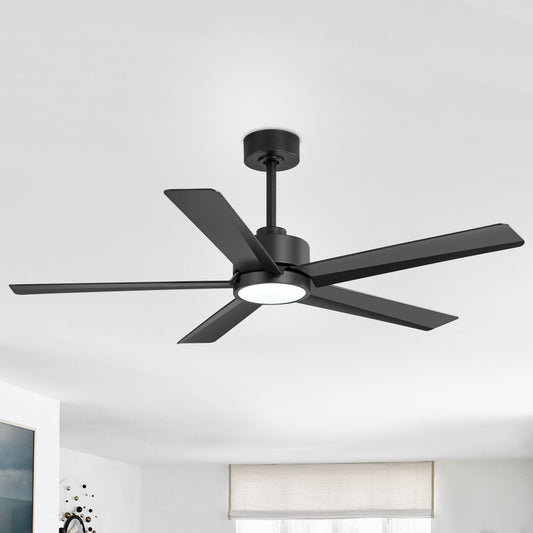 Ventilateur de plafond Breezary à 5 pales LED 65/52/42 avec kit d'éclairage et télécommande