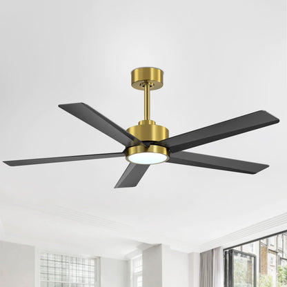 Ventilateur de plafond Breezary à 5 pales LED 65/52/42 avec kit d'éclairage et télécommande