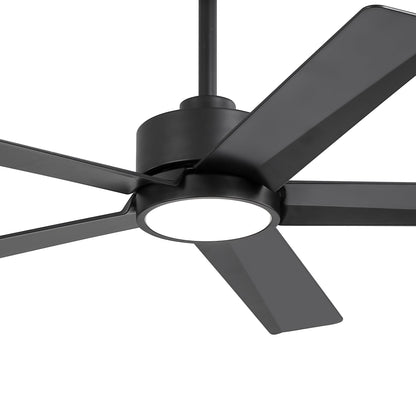 Ventilateur de plafond Breezary à 5 pales LED 65/52/42 avec kit d'éclairage et télécommande