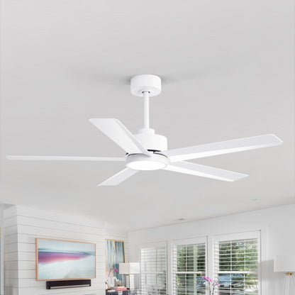 Ventilateur de plafond Breezary à 5 pales LED 65/52/42 avec kit d'éclairage et télécommande