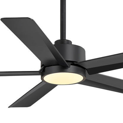 Ventilateur de plafond Breezary à 5 pales LED 65/52/42 avec kit d'éclairage et télécommande