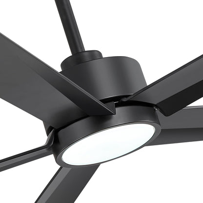 Ventilateur de plafond Breezary à 5 pales LED 65/52/42 avec kit d'éclairage et télécommande