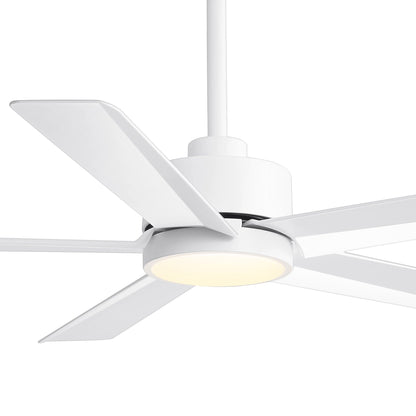 Ventilateur de plafond Breezary à 5 pales LED 65/52/42 avec kit d'éclairage et télécommande