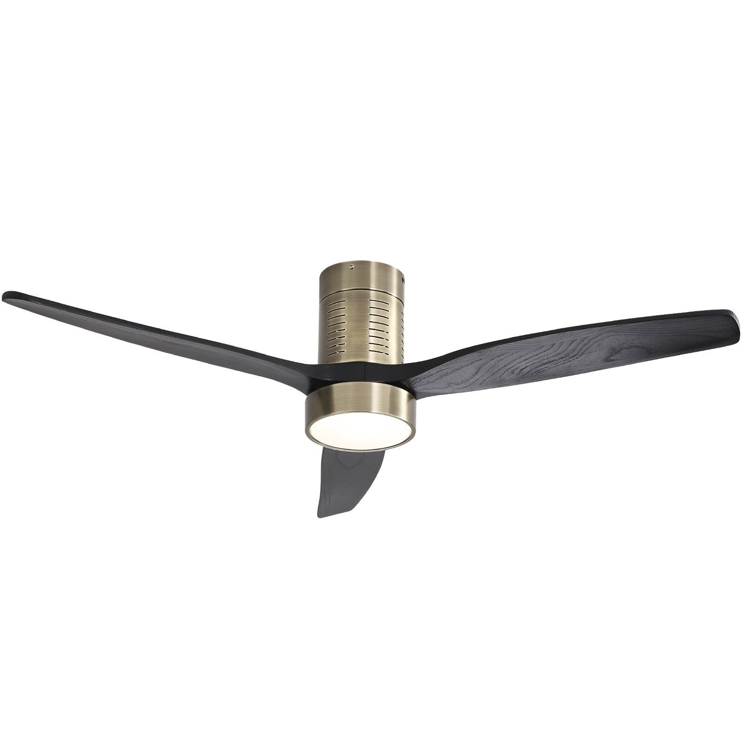 Ventilateur de plafond encastré de 52 pouces de style farmhouse avec éclairage et télécommande, moteur DC réversible.