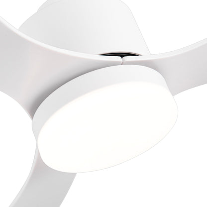 Ventilateur de plafond LED 52 pouces avec éclairage et télécommande (3 pales)