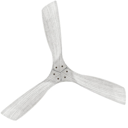 Ventilateur de plafond moderne de 52 pouces en bois massif/ABS avec télécommande (sans éclairage), 6 vitesses de vent, flux d'air réversible.
