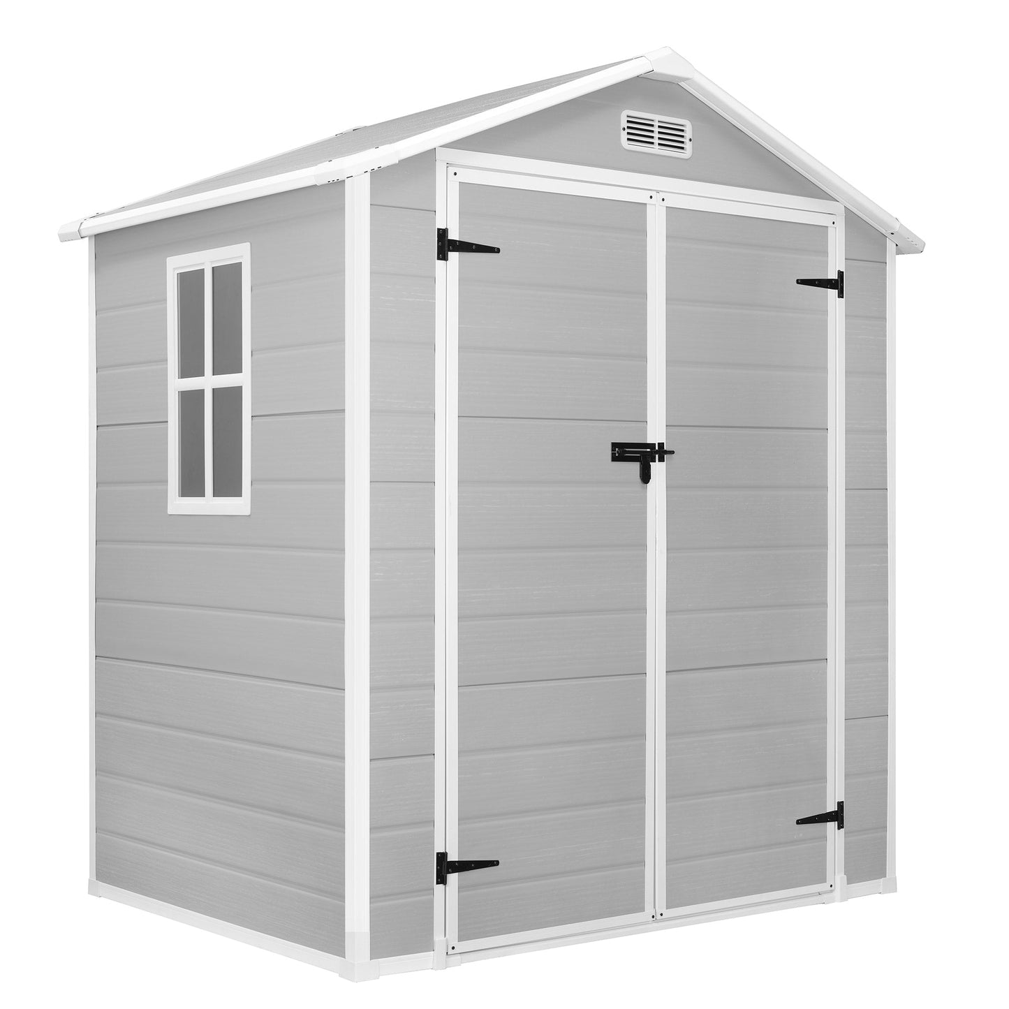 Abri de jardin en résine pour extérieur, résistant aux intempéries, avec plancher, Spire Tool Shed, 6 pi x 4 pi/6 pi x 8 pi/8 pi x 6 pi/8 pi x 10 pi