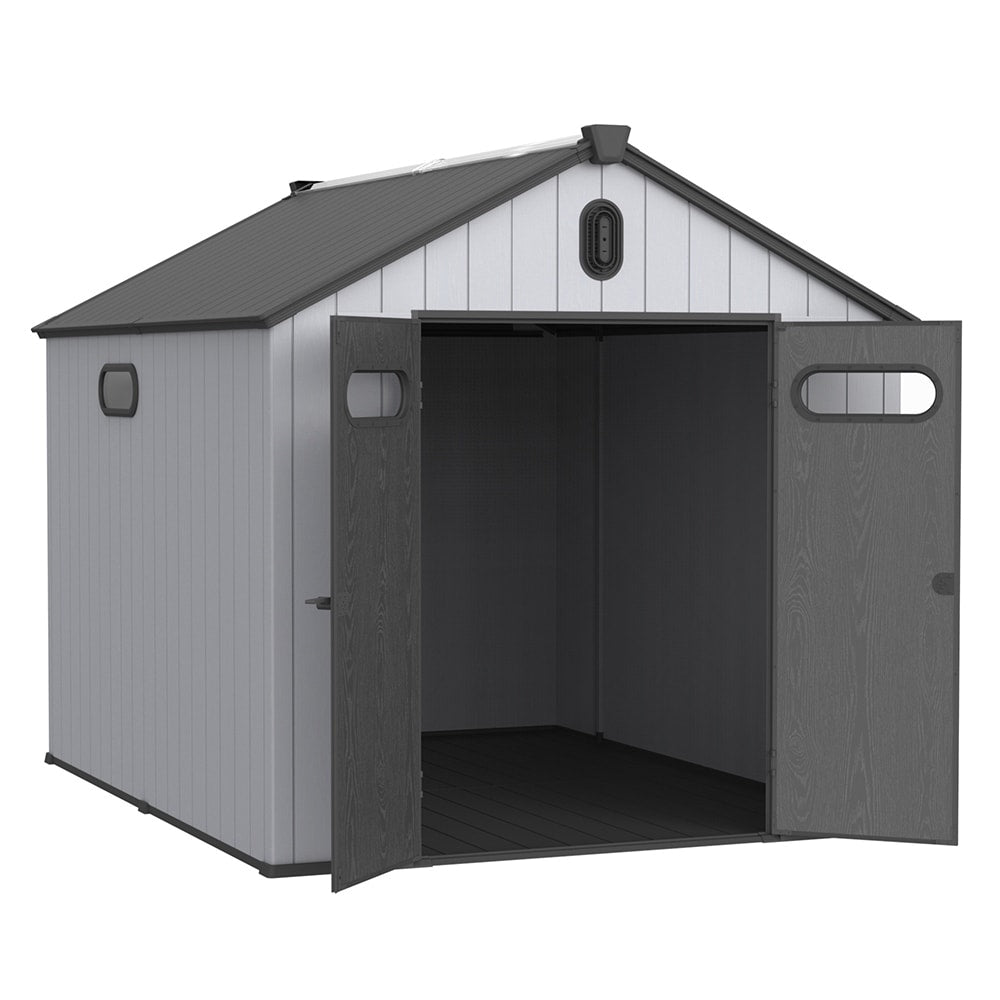 Abri de jardin en résine pour extérieur, résistant aux intempéries, avec plancher, Spire Tool Shed, 6 pi x 4 pi/6 pi x 8 pi/8 pi x 6 pi/8 pi x 10 pi