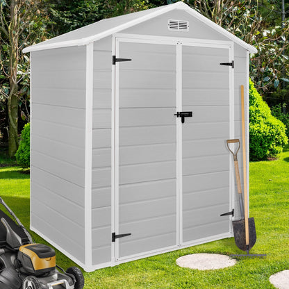 Abri de jardin en résine pour extérieur, résistant aux intempéries, avec plancher, Spire Tool Shed, 6 pi x 4 pi/6 pi x 8 pi/8 pi x 6 pi/8 pi x 10 pi