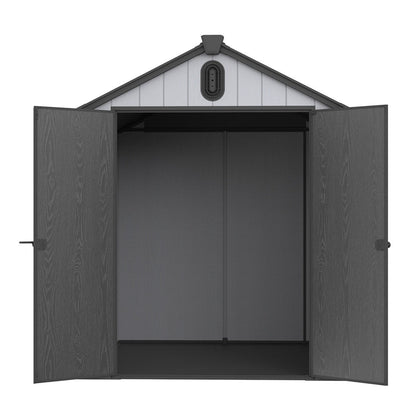 Abri de jardin en résine pour extérieur, résistant aux intempéries, avec plancher, Spire Tool Shed, 6 pi x 4 pi/6 pi x 8 pi/8 pi x 6 pi/8 pi x 10 pi