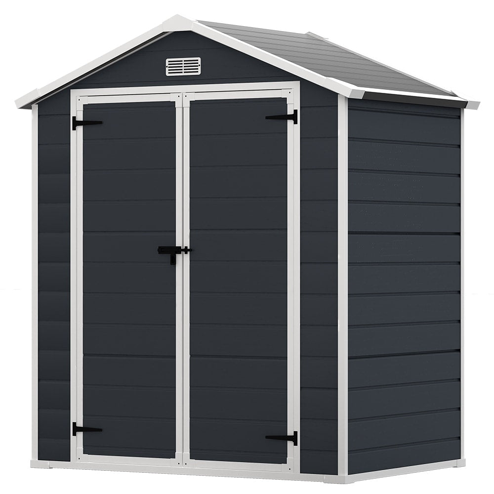 Abri de jardin en résine pour extérieur, résistant aux intempéries, avec plancher, Spire Tool Shed, 6 pi x 4 pi/6 pi x 8 pi/8 pi x 6 pi/8 pi x 10 pi