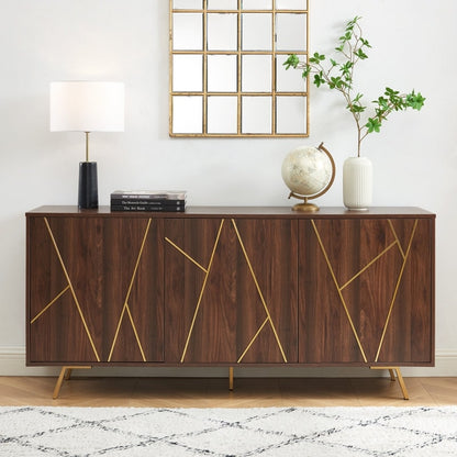Buffet et meuble de rangement en bois de 160 cm de large