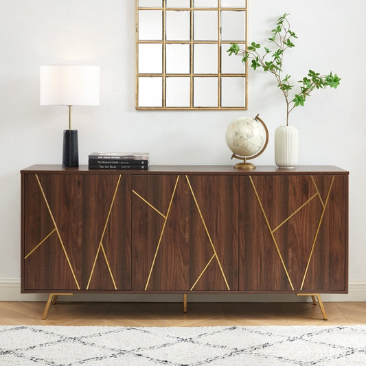 Buffet et meuble de rangement en bois de 160 cm de large
