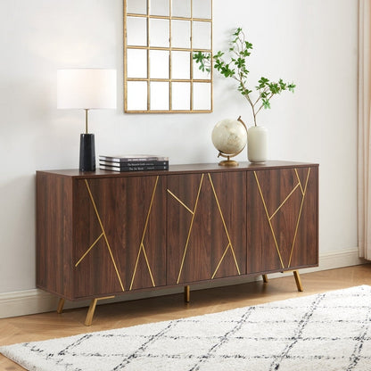 Buffet et meuble de rangement en bois de 160 cm de large