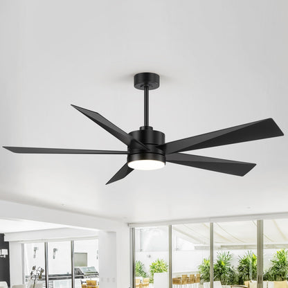 Ventilateur de plafond Breezary à 5 pales LED 65/52/42 avec kit d'éclairage et télécommande