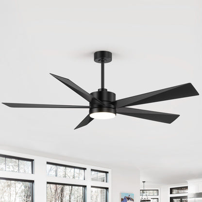 Ventilateur de plafond Breezary à 5 pales LED 65/52/42 avec kit d'éclairage et télécommande
