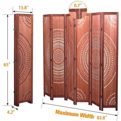Paravent pliable en bois massif, 165 cm de hauteur