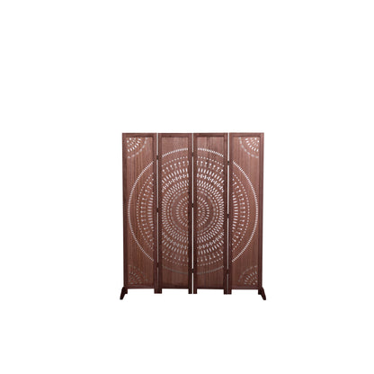 Paravent pliable en bois massif, 165 cm de hauteur