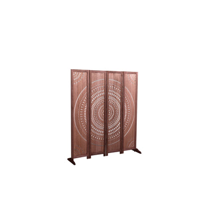 Paravent pliable en bois massif, 165 cm de hauteur