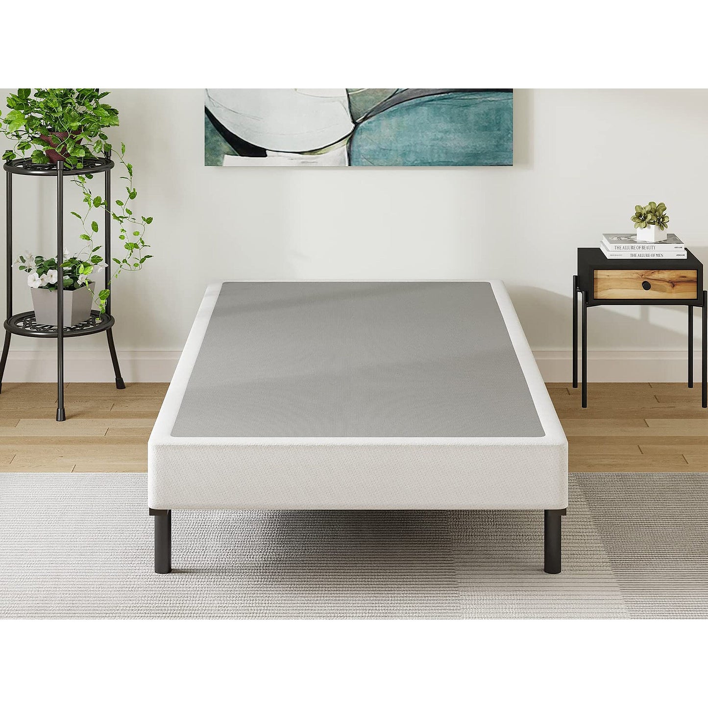 FSCHOS Sommier à ressorts métalliques de 7 pouces, base de matelas basique, sans pieds.