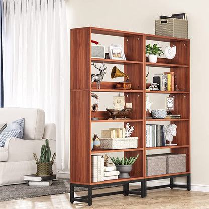 Étagère à livres et bibliothèque de 180 cm de hauteur, grande bibliothèque à 5 niveaux - 30 x 80 x 180 cm (L x l x h)