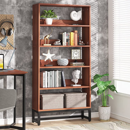 Étagère à livres et bibliothèque de 180 cm de hauteur, grande bibliothèque à 5 niveaux - 30 x 80 x 180 cm (L x l x h)