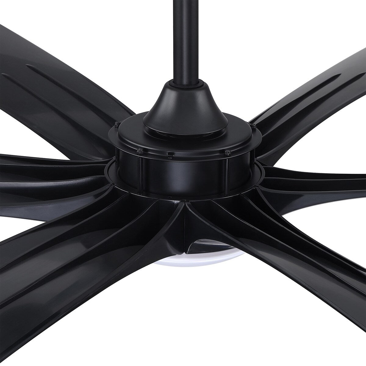 Ventilateur de plafond à courant continu de 183 cm (72 pouces) à 6 pales en bois flotté avec éclairage et télécommande
