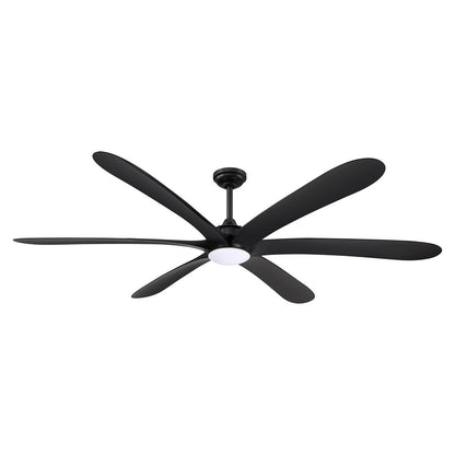 Ventilateur de plafond à courant continu de 183 cm (72 pouces) à 6 pales en bois flotté avec éclairage et télécommande