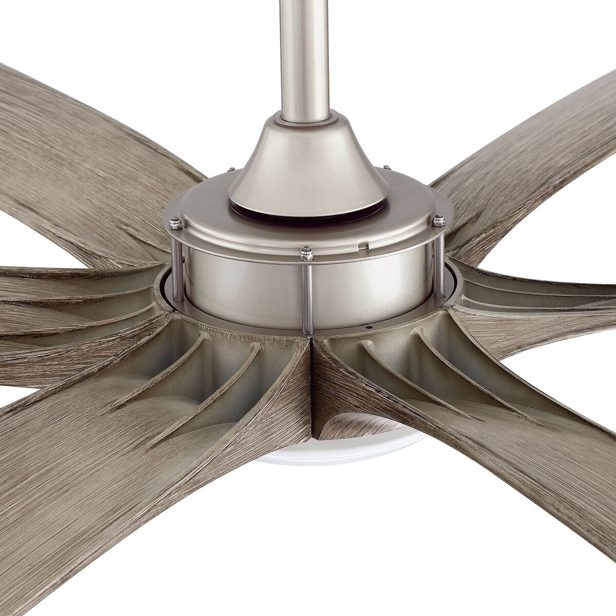 Ventilateur de plafond à courant continu de 183 cm (72 pouces) à 6 pales en bois flotté avec éclairage et télécommande