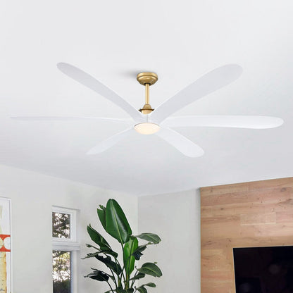 Ventilateur de plafond à courant continu de 183 cm (72 pouces) à 6 pales en bois flotté avec éclairage et télécommande