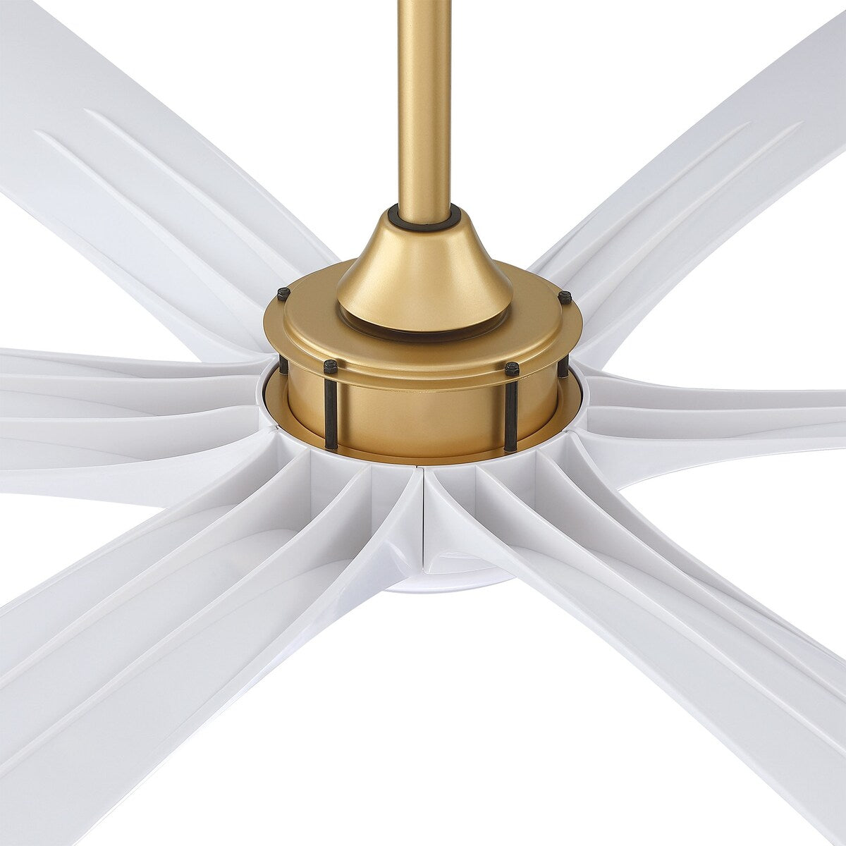 Ventilateur de plafond à courant continu de 183 cm (72 pouces) à 6 pales en bois flotté avec éclairage et télécommande
