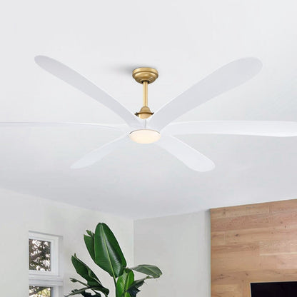 Ventilateur de plafond à courant continu de 183 cm (72 pouces) à 6 pales en bois flotté avec éclairage et télécommande